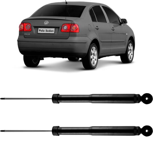 Par Amortecedor Traseiro Vw Polo Sedan 2002 a 2006 Cofap - Imagem 2