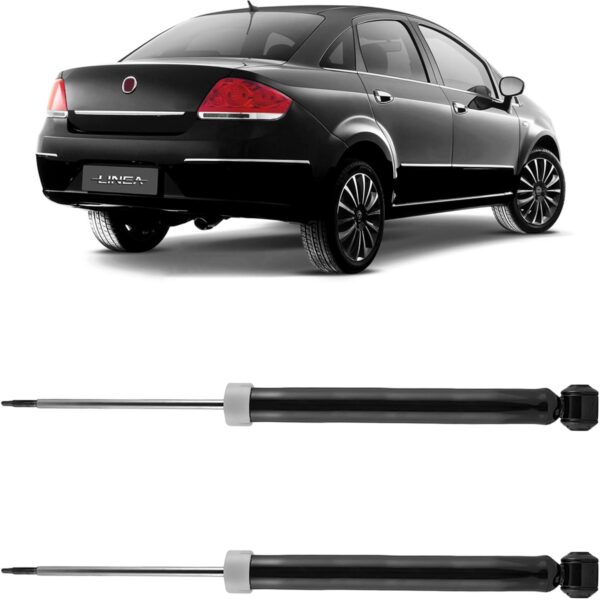 Par Amortecedor Traseiro Linea 2008 a 2016 Cofap Turbogas - Imagem 2