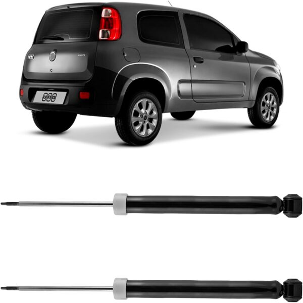 Par Amortecedor Traseiro Fiat Uno 2010 a 2014 Cofap Turbogas - Imagem 2
