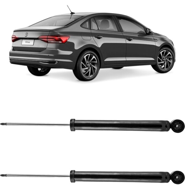 Par Amortecedor Traseiro Virtus 2018 a 2022 Cofap Turbogas - Imagem 2