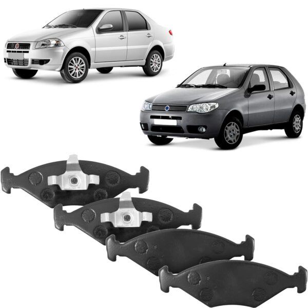 Pastilha Freio Dianteira Fiat Palio Siena 2009 a 2016 Frasle - Imagem 2