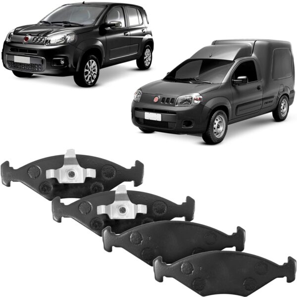 Pastilha Freio Dianteira Fiat Uno Fiorino 1.3 1.0 Frasle - Imagem 2