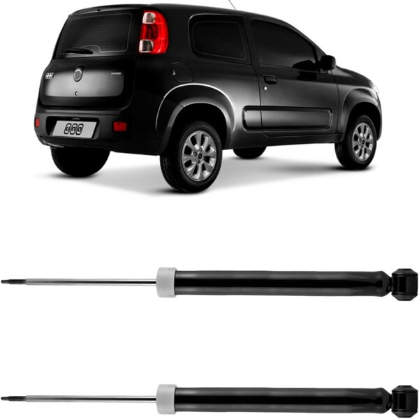 Par Amortecedor Traseiro Uno 2015 2016 a 2022 Cofap Turbogas - Imagem 2