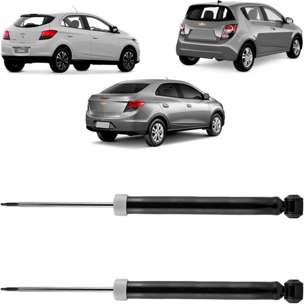 Par Amortecedor Traseiro Onix Prisma Sonic Cofap Turbogas - Imagem 2