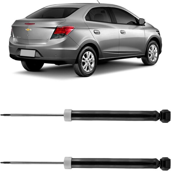Par Amortecedor Traseiro Prisma 2012 a 2019 Cofap Turbogas - Imagem 2