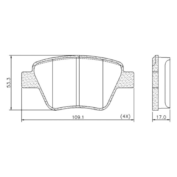 Pastilha Freio Traseira Jetta Comfortline Audi A3 Frasle - Imagem 4