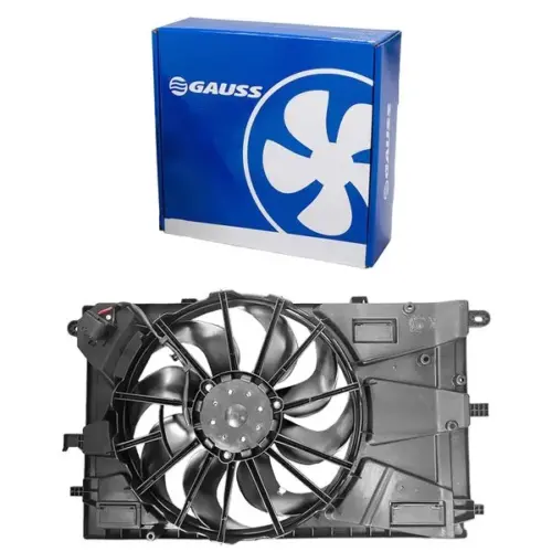 Ventoinha Radiador Chevrolet Onix 1.0 2019 a 2024 Com Ar Gauss GE1195