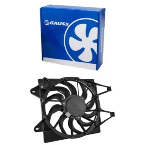Ventoinha Radiador Novo Uno Fiorino Mobi 2010 a 2019 Com Ar Gauss GE1035