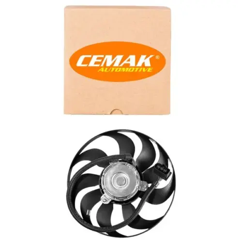 Ventoinha Radiador Polo 1.6 2003 a 2006 12V 220/60W Com Ar CEMAK 2458